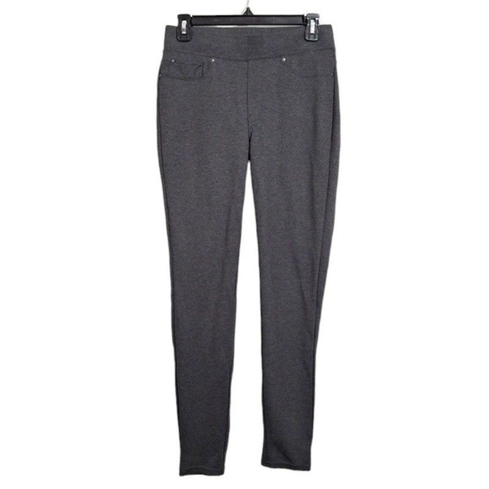 Seven7 Womens Leggings Small Grey Pull‎ On Slim Fit Pockets Logo Stretch Pants
